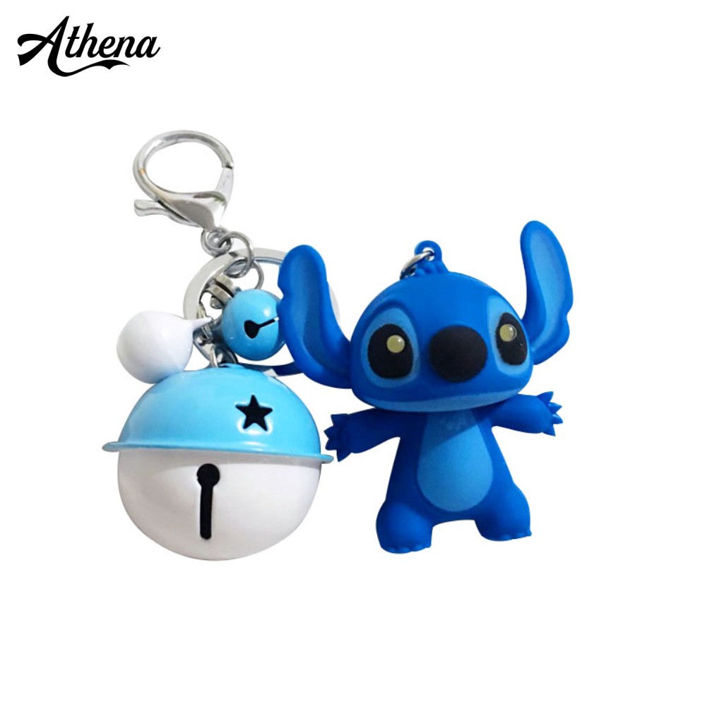 Móc Khóa Hình Stitch Có Đèn Led Dễ Thương