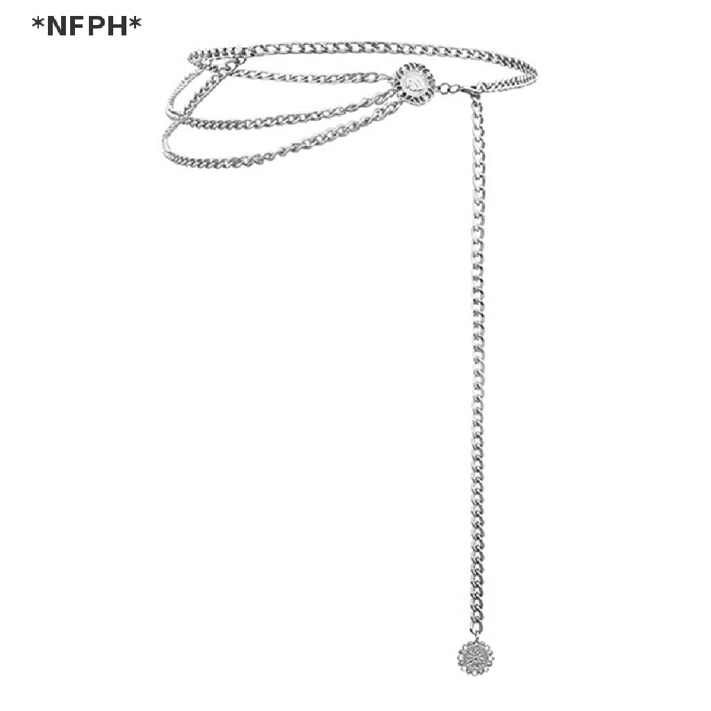 Thắt lưng chuỗi xích kim loại phong cách cổ điển thời trang dành cho nữ