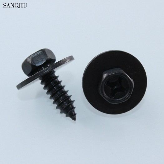 10 cái cản lót chắn bùn bằng thép đinh hình lục giác đầu vít cố định tự khai thác