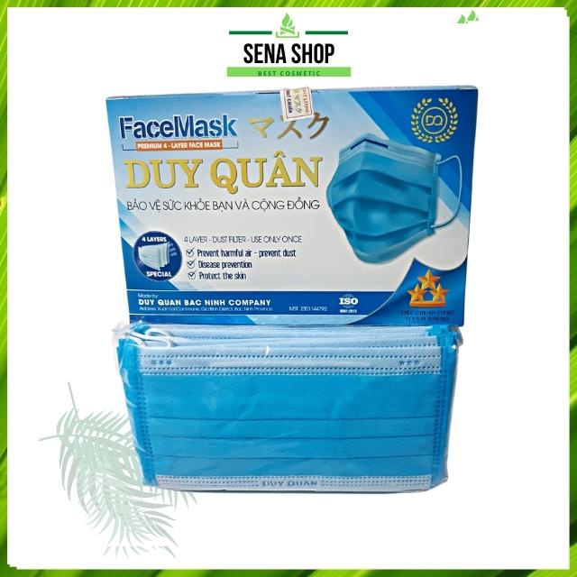 Khẩu Trang Y Tế 4 Lớp Kháng Khuẩn Và Không Kháng Khuẩn Duy Quân Xuân Lai hộp 50 Chiếc
