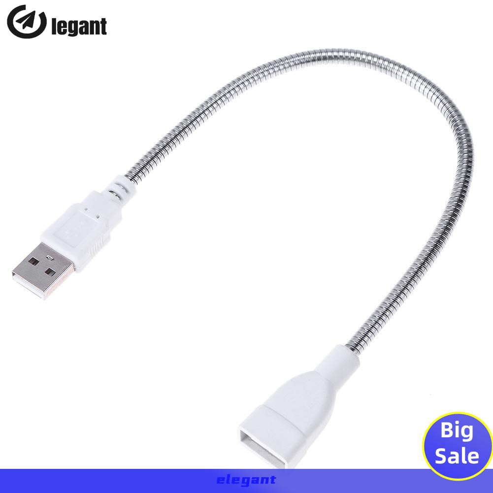 USB Male to Female Extension LED Light Adapter Cable Metal Flexible Tube