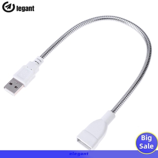 [NEW]USB Male to Female Extension LED Light Adapter Cable Metal Flexible Tube