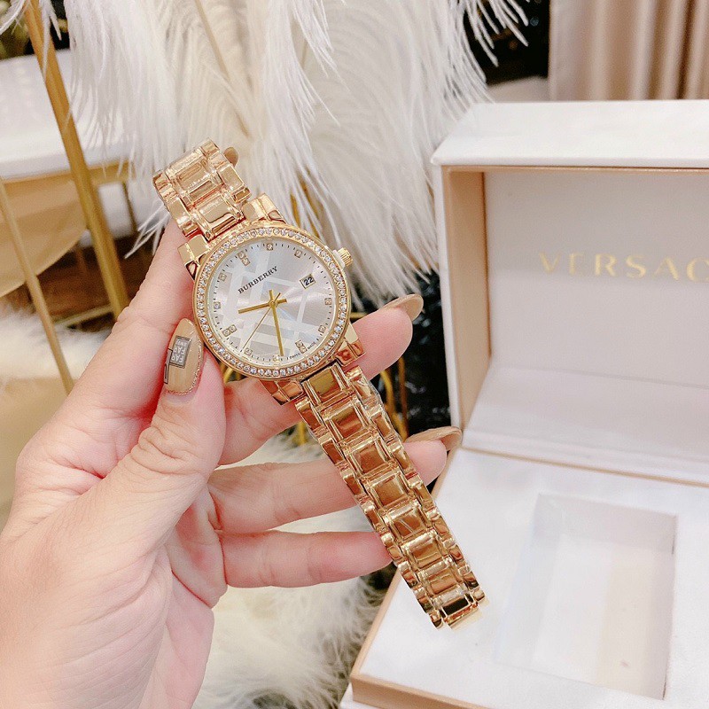 Đồng hồ nữ đeo tay BURBERRY cao cấp thời trang đẹp  dây thép không gỉ bảo hành 12 tháng freeship -DHN15 | BigBuy360 - bigbuy360.vn