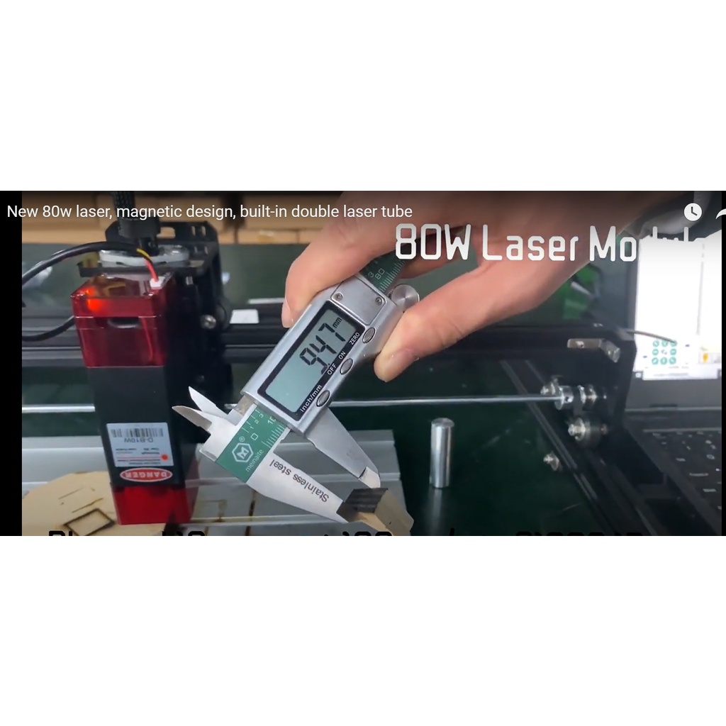 Đầu khắc, cắt laser cho máy khắc cnc công suất MAX 80W cắt gỗ 10mm+ Tặng kèm kính laser bảo vệ mắt