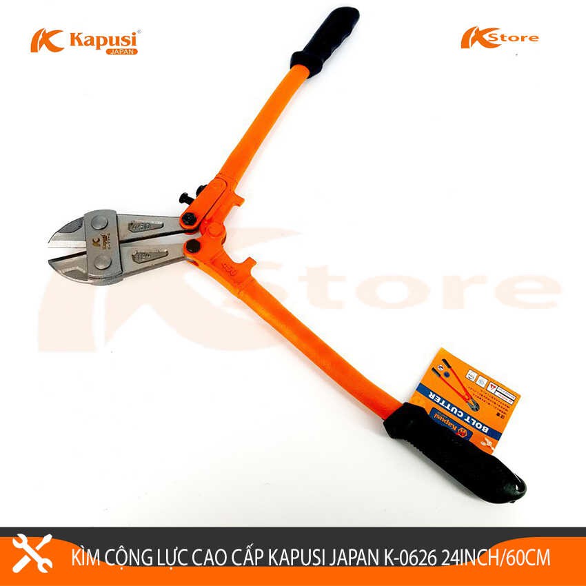 Kìm Cộng Lực Đa Năng Kapusi Japan K-0626 24inch/600mm, Kìm Cộng Lực Nhật Bản Cắt Sắt - Cắt Kim Loại