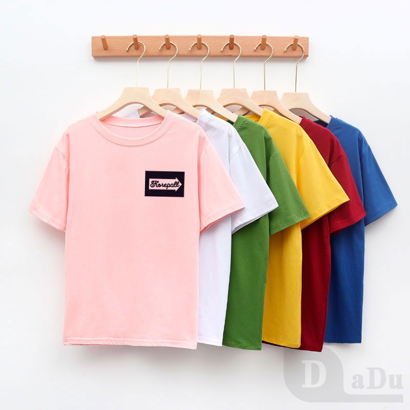 Áo Thun Tay Ngắn Cổ Tròn Plus Size Phong Cách Hàn Quốc Thời Trang Mùa Hè Cho Nữ 8 Màu Lựa Chọn