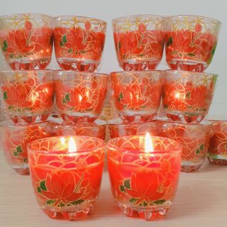 Hộp nến bơ cốc T01 bông sen