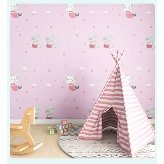 1m x 45cm rộng giấy dán tường - voi hồng