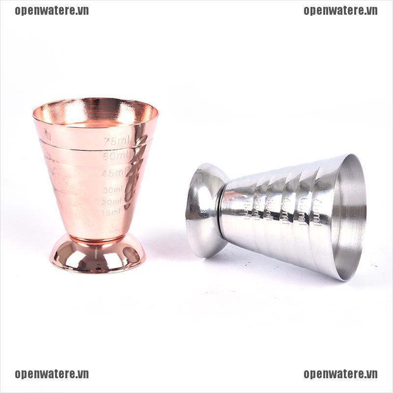 OPE 75ML Stainless Steel Measure Jigger Spirit Bar Mixed Cocktail Beaker Drink Cup