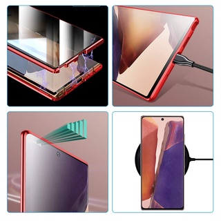 Ốp lưng Samsung Galaxy Note20 Note 20 Ultra Note10 Note 10 Plus Note10 Lite Note9 Note 9 Vỏ điện thoại lật từ tính Vỏ bảo vệ kính cường lực hai mặt