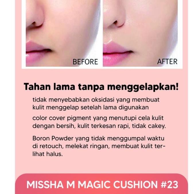 Phấn nước Missha M màu be nhạt dùng trang điểm 21 | BigBuy360 - bigbuy360.vn