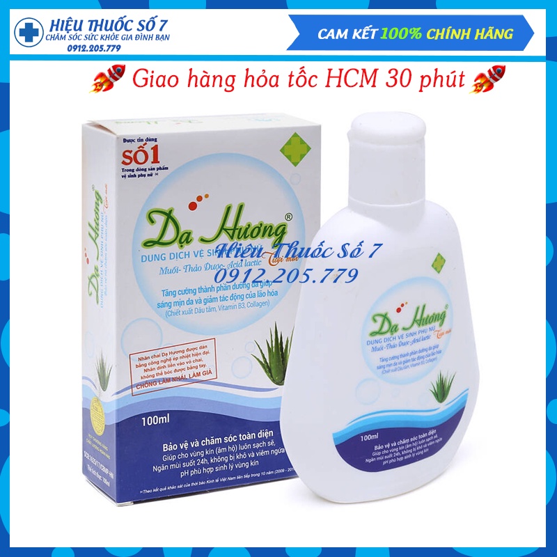 Dung dịch vệ sinh phụ nữ Dạ Hương chai 100ml