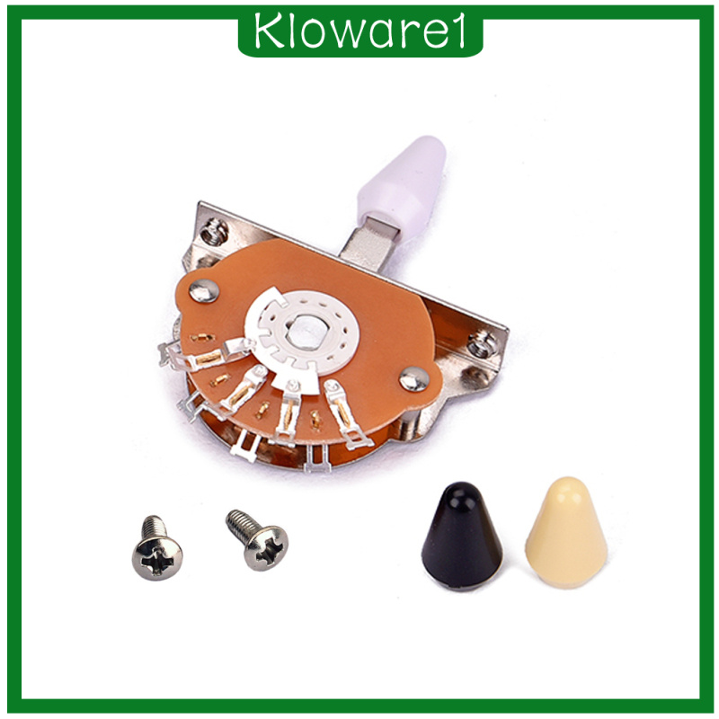 [KLOWARE1]Durable Copper Guitar 5 Way Pickup Selector Switch Toggle w/ 3pcs Tips