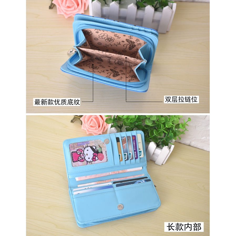 Ví Hoạt Hình Doraemon Phối Khóa Kéo Xinh Xắn Kn3302