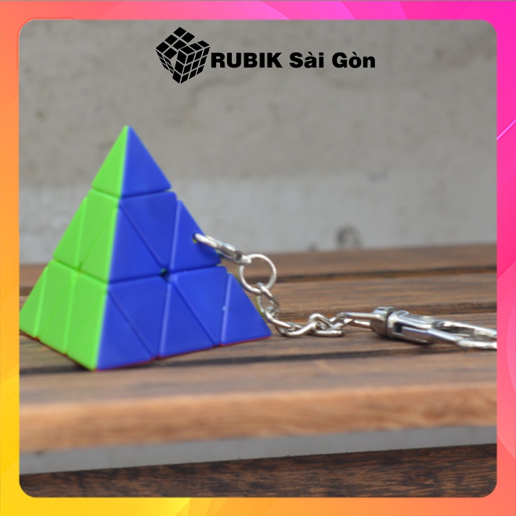 Móc Chìa Khóa Rubik Các Loại Stickerless Lefun Cube, Keychain Móc Ba Lô Cách Điệu Nhỏ Xinh Cho Tín Đồ Của Rubik