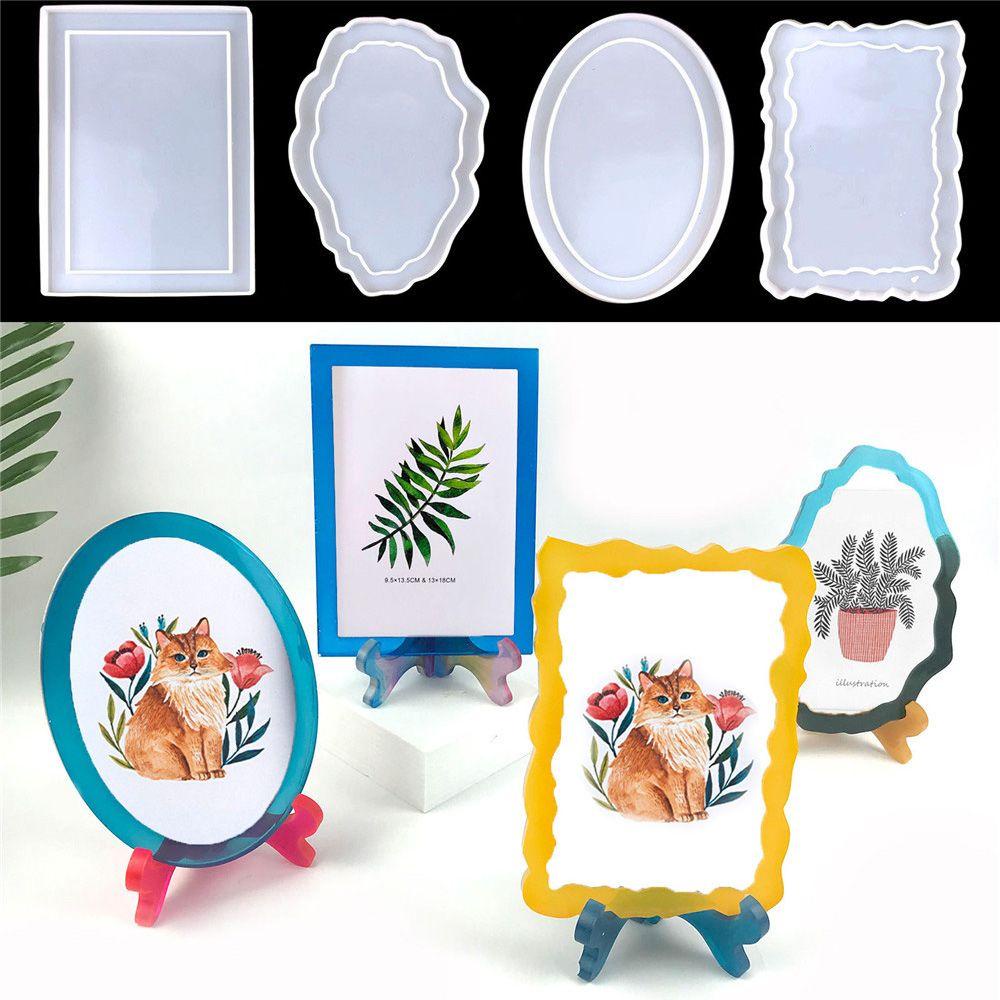 FAY Khuôn Silicone Làm Mặt Dây Chuyền Hình Vuông / Tròn