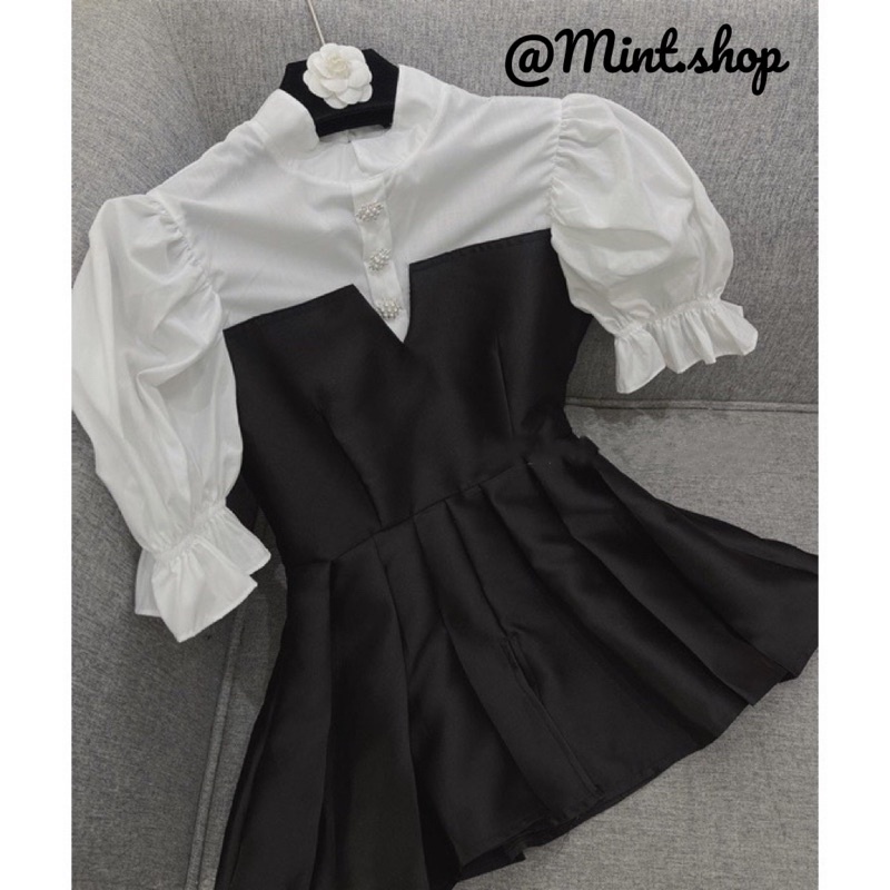 ÁO SƠ MI FORM CHIẾT EO CỔ TÀU, ÁO SƠ MI CÔNG SỞ THANH LỊCH