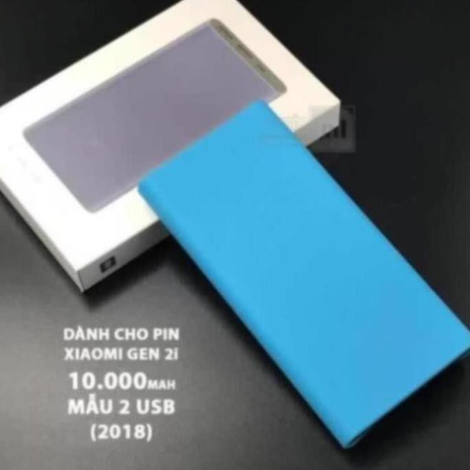 Bao ốp Pin sạc dự phòng Xiaomi Gen 3 10000mAh/20000mAh, Bao ốp silicon Full màu bảo vệ sạc dự phòng chống trơn trượt