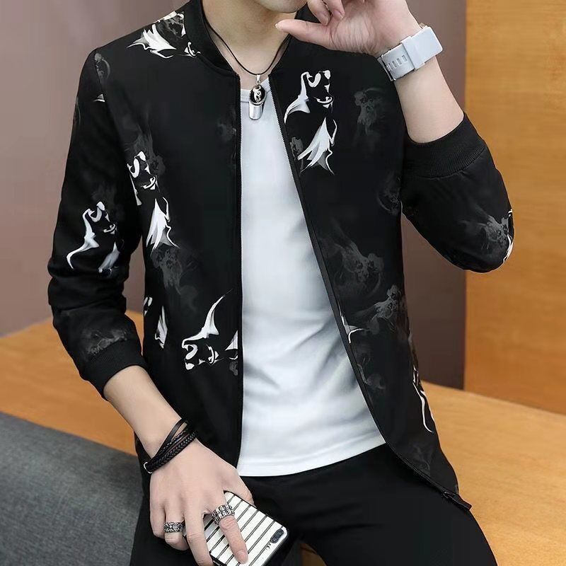 Áo Khoác Bóng Chày cotton Dày Dặn Cổ Đứng Thời Trang Thu Đông Cho Nam