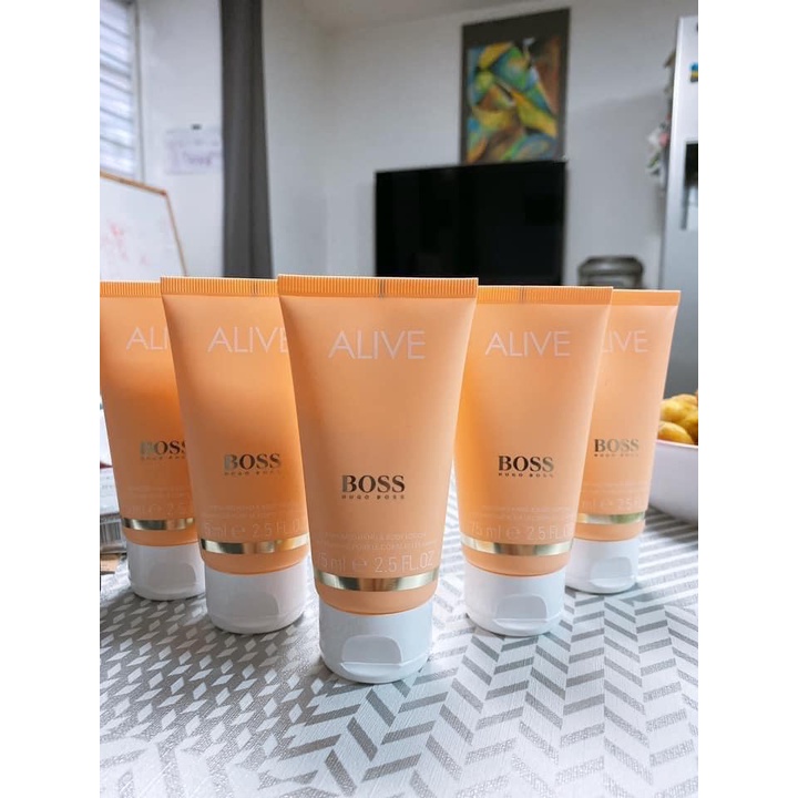 Sữa dưỡng tay và body hương nước hoa Hugo Boss Alive Lotion 75ml Pháp