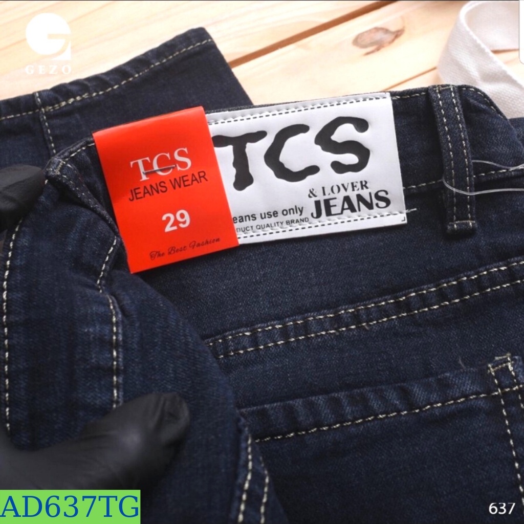 Quần Jean Nam TENJI STORE AD637TG Jean Nam Xanh Đen Trơn Cào Nhẹ Trẻ Trung Cá Tính Thời Trang TG08 (44 - 70KG) | WebRaoVat - webraovat.net.vn