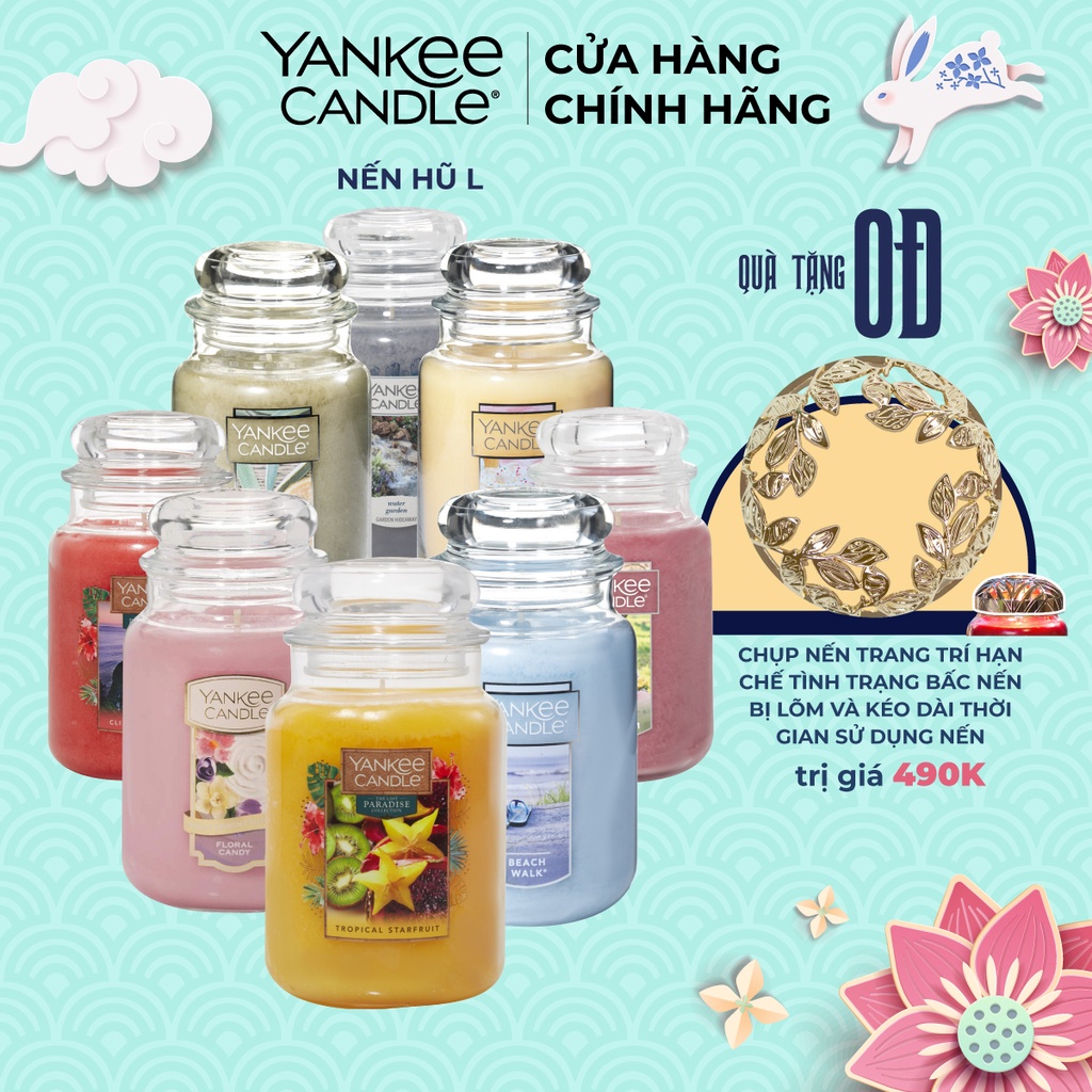 Nến thơm hũ Yankee Candle size L - nhiều mùi tùy chọn (623g)