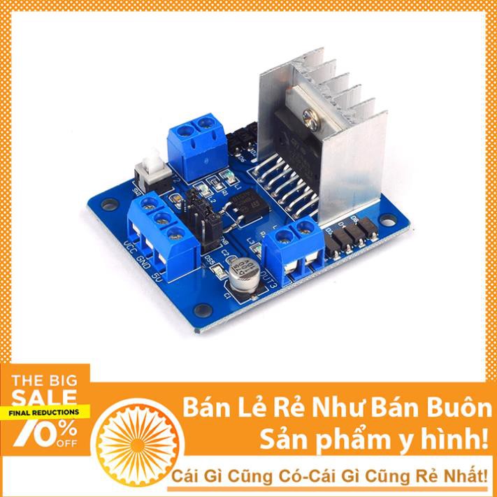 Module Điều Khiển Động Cơ L298 Xanh