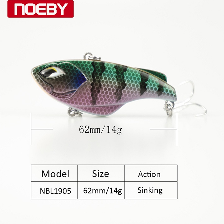 Mồi câu Lure Lửng - Noeby NBL1905 - 14g - Mồi giả câu lure cá lóc,chẽm