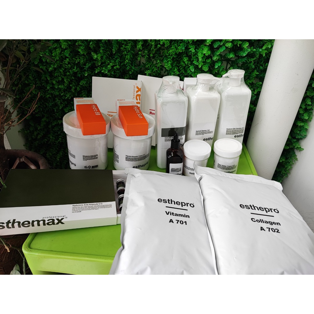 Bộ Chăm Sóc Da Cơ Bản Cho Spa, Dòng Mỹ Phẩm Esthemax Chăm Sóc Da Chuẩn Ngành Spa, Chính Hãng Hàn Quốc, Tách Lẻ, Đủ Bộ