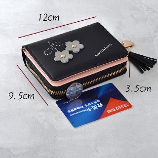 Beautiful Women's Fold-and-Button Wallet