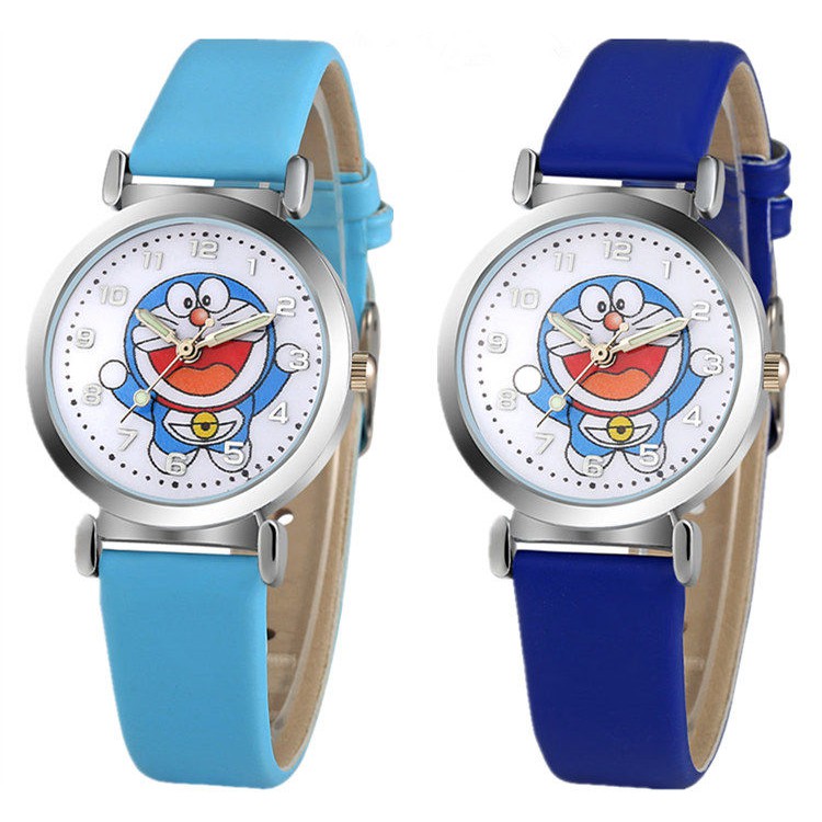 MINNIE Đồng Hồ Đeo Tay Điện Tử Hình Doraemon Dễ Thương Cho Bé