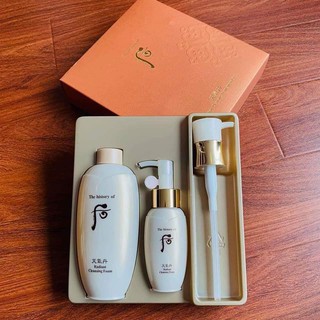 Set sữa rửa mặt tái sinh Whoo đông y Hoàng Cung