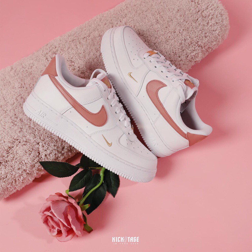 🤞Giày sneaker AF1 vệt hồng , Giày thể thao Air Force 1 07 Essential Rust Pink dành cho nữ cực xinh