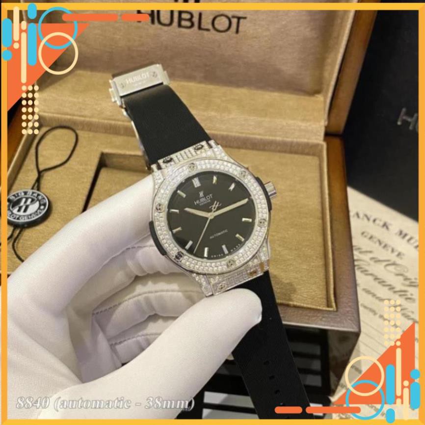 [Máy cơ] Đồng hồ nam Hublot máy cơ automatic - 38mm chống xước, nước hàng fullbox hãng - shop105