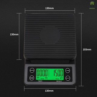 Accurate Electric Kitchen Scale,Coffee Scale with Timer High-precision Kitchen Scale Mini Electronic Platform Scale Food Weighing Scale