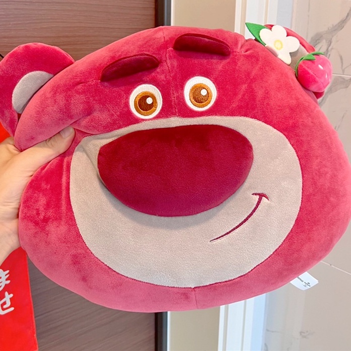 Bộ chăn gối văn phòng gấu bông có mền hình gấu lotso dâu  ANVIHOME