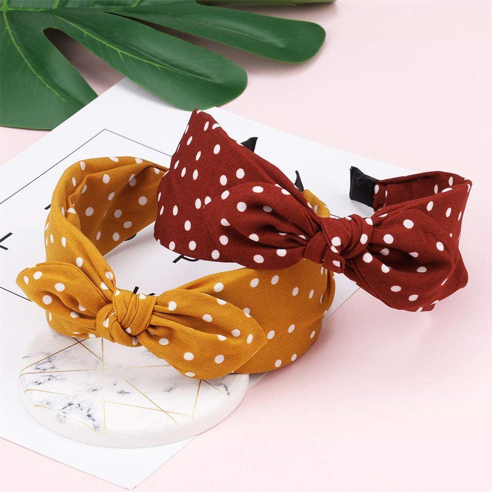 WATTLE Băng Đô Cài Tóc Kiểu Cột Nút Cho Nữ