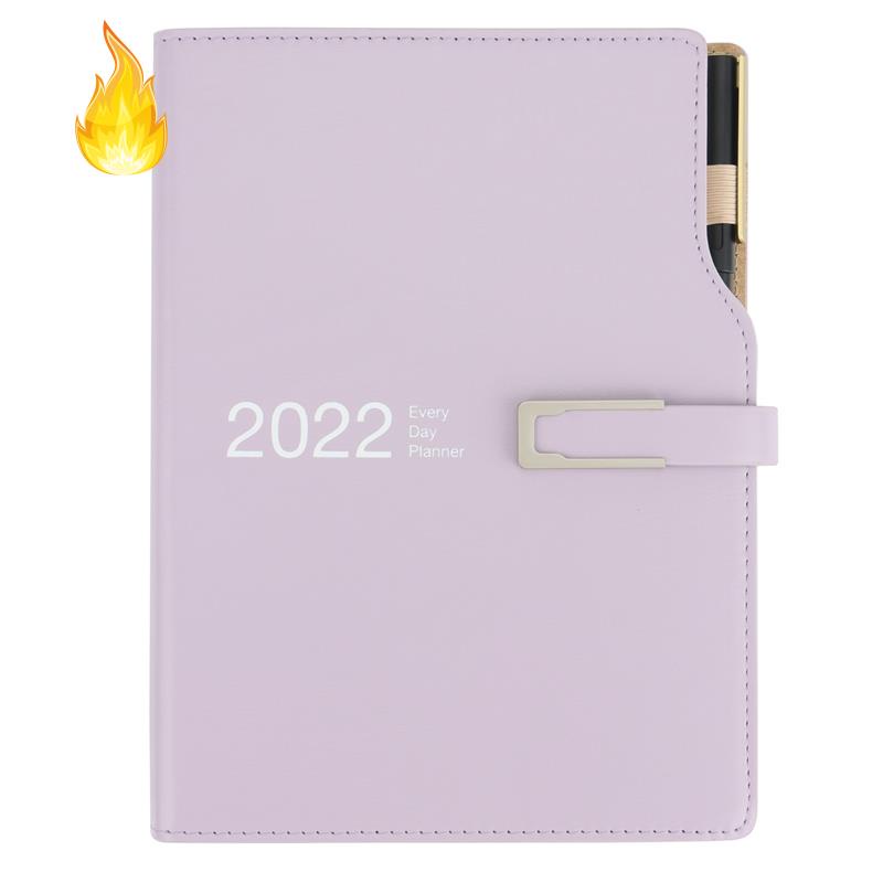 Sổ tay lên kế hoạch Agenda 2022 A5 kèm bút màu xanh lá