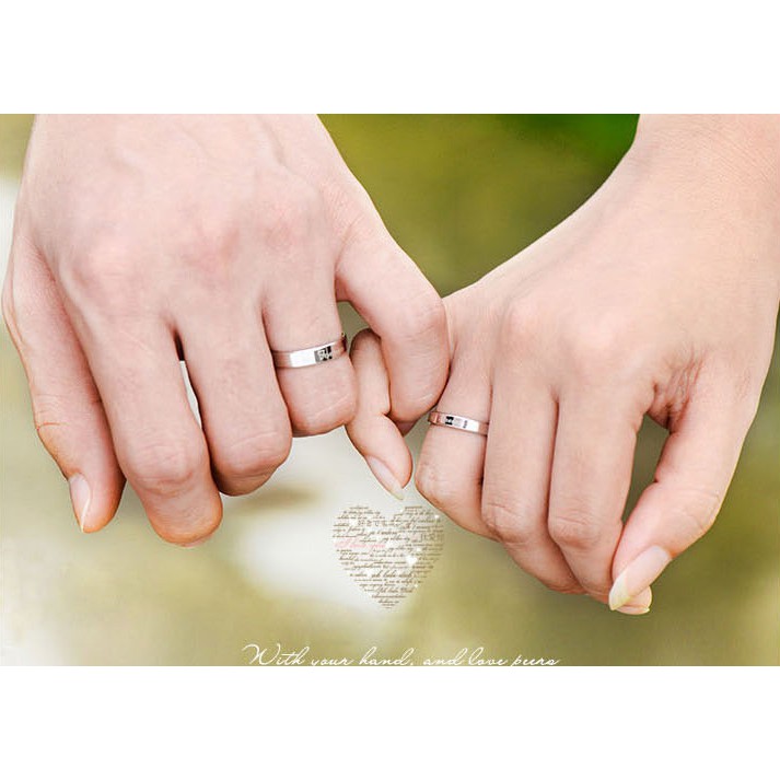 Nhẫn đôi phong cách Hàn Quốc mã NĐ17