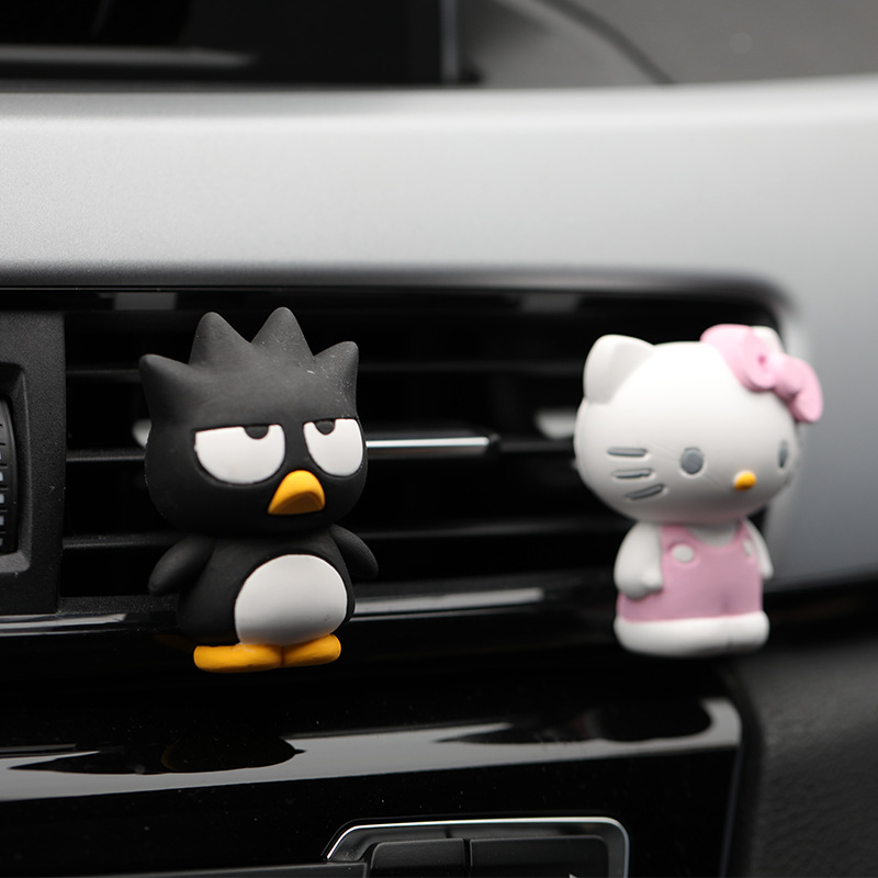 Hoạt Hình Khuôn Silicon Làm Kẹp Khuếch Tán Hương Thơm Hình Mèo hello kitty / Chim Cánh Cụt Đáng Yêu