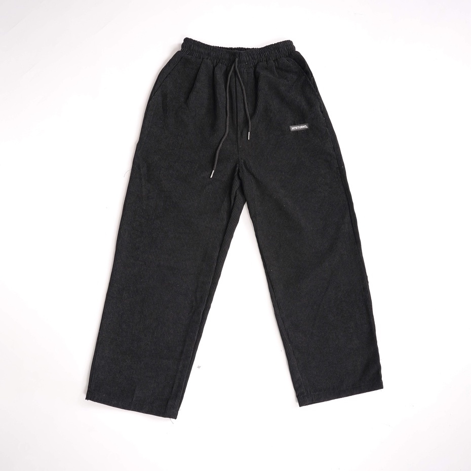 Quần ống rộng nhung tăm N7 basic pants suông nam nữ local brand