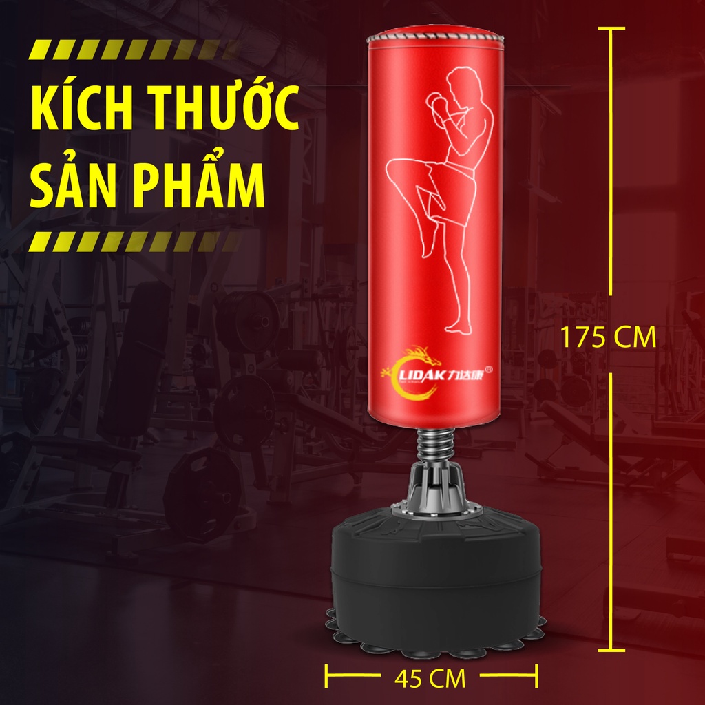 BG -Trụ đấm bốc BOXING PILE - Bao cát đấm bốc dành cho người lớn trẻ em - Trụ đấm boxing tập võ tại nhà