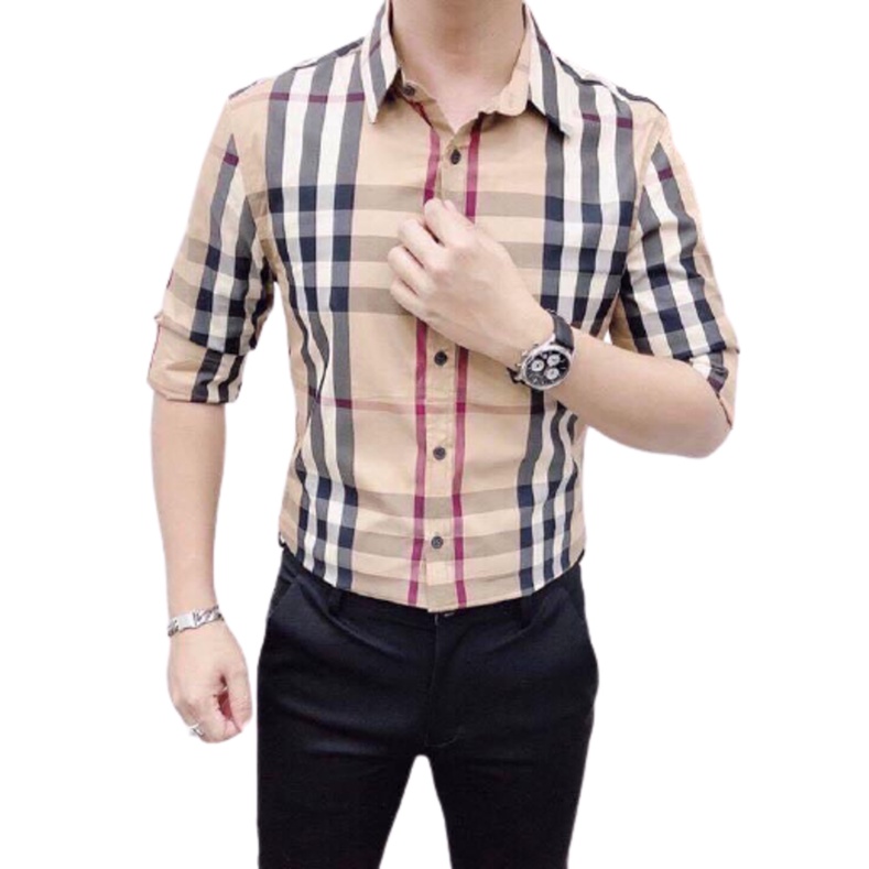 Áo Sơ Mi Nam Tay Dài Caro, Áo Sơ Mi In Họa Tiết Chất Vải Kate Cao Cấp, Không Nhăn Không Xù, From Đẹp Dễ Phối Đồ | BigBuy360 - bigbuy360.vn