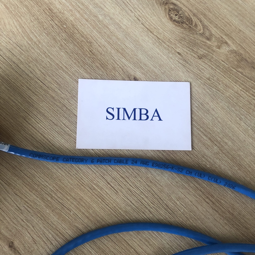 1 sợi Cáp mạng Cat6/ Dây nhảy mạng CAT6, dài 3met, màu blue, 2 đầu đúc, Commscope AMP  chính hãng, PN: NPC06UVDB-BL010F