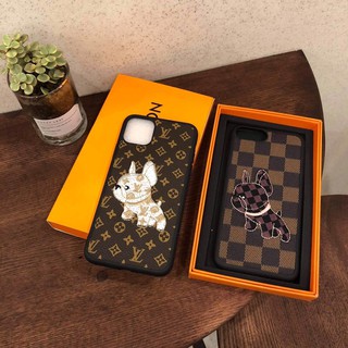 Ốp lưng iphone - ốp iphone hoạ tiết lv chó pug cao cấp