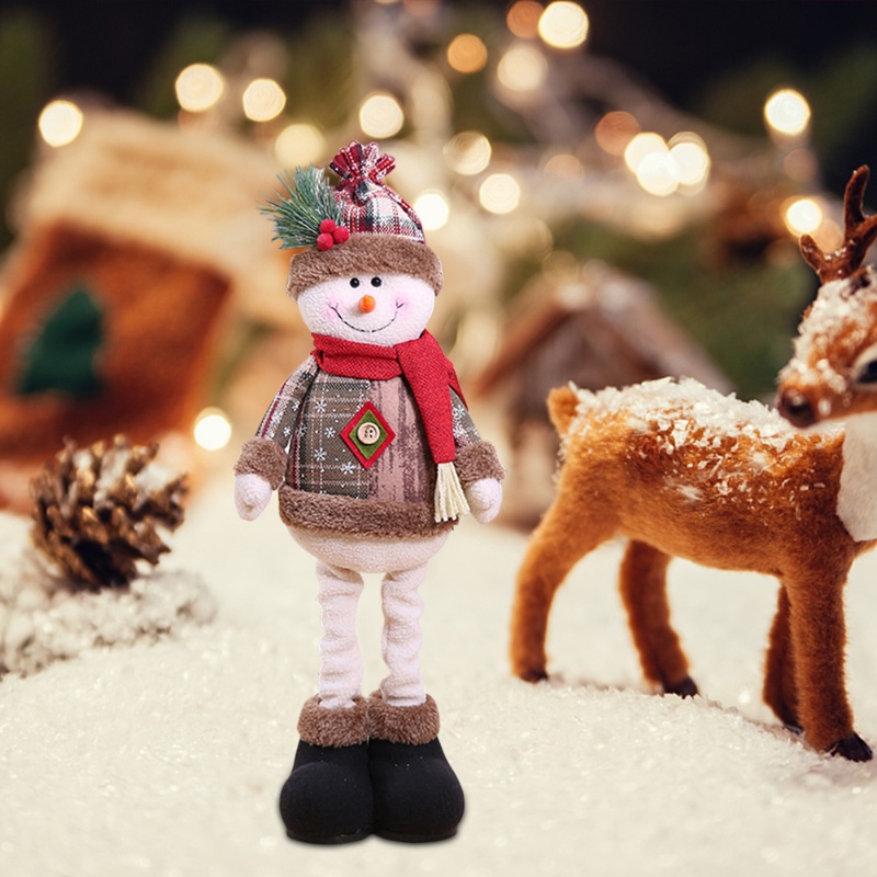 Búp Bê Nhồi Bông Hình Ông Già Noel Dễ Thương Trang Trí Giáng Sinh