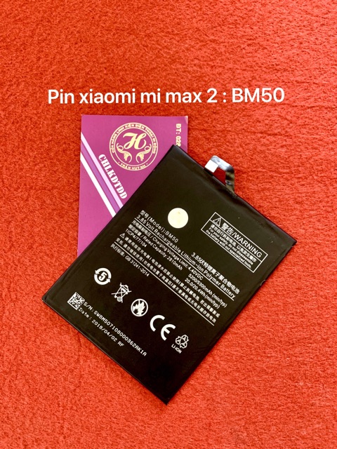 Pin xiaomi mi max 2 zin - kí hiệu trên pin BM50