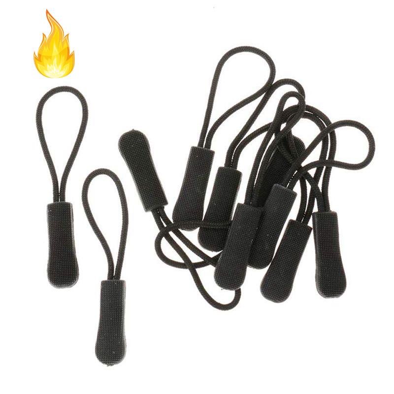 Set 10 Dây Kéo Khóa Kéo Mở Rộng Thiết Thực Và Áo Khoác Có Khóa Kéo Màu Đen Chống Trượt