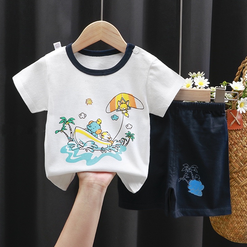 [Hàng Qccc] Bộ cộc cho bé mẫu mới 100% cotton có ảnh thật