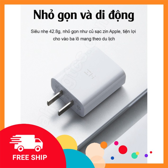 Chính Hãng Củ sạc nhanh Xiaomi Zmi HA716 Type C 20W PD3.0 chuyên cho iphone SẢN PHẨM BÁN CHẠY NHẤT